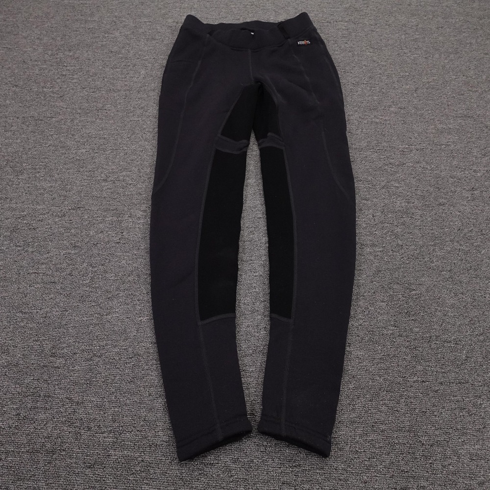 Kerrits Pants Womens Medium Black Fleece Lined Riding Leggings Winter Equestrian